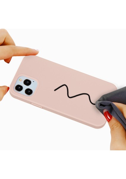 Sıvı Silikon Düz Renk Koruyucu Telefon Kılıfı iPhone 13 Pro Max 6.7 Inç-Pembe (Yurt Dışından) fırsatları