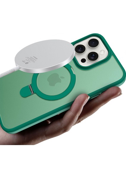 iPhone 14 Pro Manyetik Kılıf Pc+Tpu Telefon Kılıfı Kamera Lens Koruyucu Seti-Koyu Mavi (Yurt Dışından) fırsatları