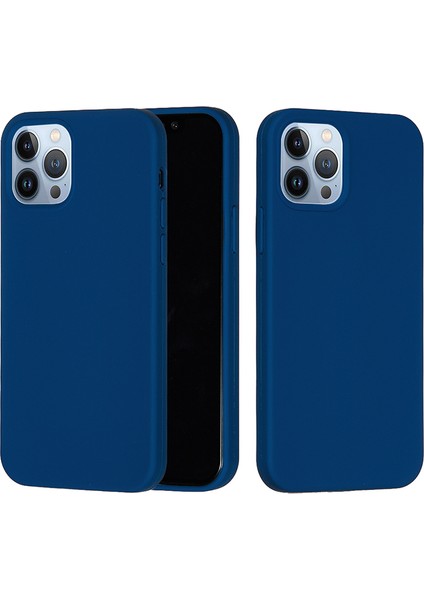 iPhone 15 Pro Max Sıvı Silikon Yumuşak Astar Arka Kapak Düşmeye Karşı Telefon Kılıfı-Mavi (Yurt Dışından) indirimleri