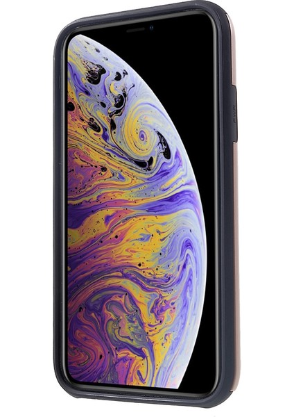 iPhone Xr 6.1 Inç Için Kart Yuvalı Plastik+Tpu Hibrit Mobil Kılıf Kılıfı-Gül Altını (Yurt Dışından) fiyatları