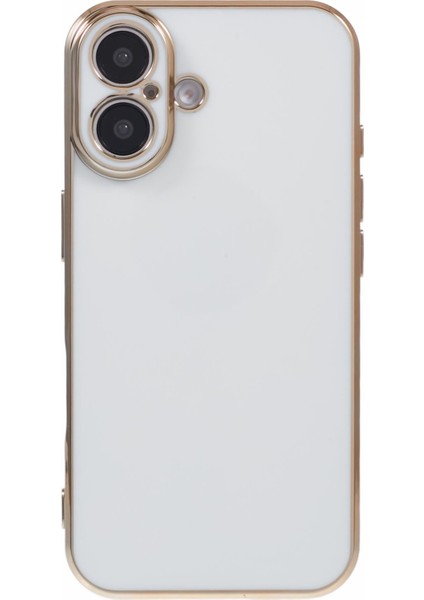 iPhone 16 Kılıf Tpu Slim Fit Darbeye Dayanıklı Telefon Kılıfı 6d Elektrokaplama-Beyaz (Yurt Dışından) modelleri