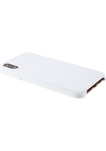 iPhone Xs 5.8 Inç Için Iyi Koruma Çizilmez Kenar Sarılı Sıvı Silikon Kılıf Yumuşak Akıllı Telefon Kılıfı Kabuk-Beyaz (Yurt Dışından) fiyatları