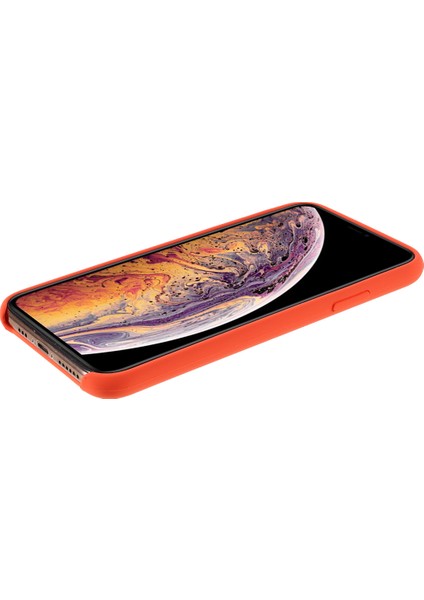 iPhone Xs 5.8 Inç Için Iyi Koruma Çizilmez Kenar Sarılı Sıvı Silikon Kılıf Yumuşak Akıllı Telefon Kılıfı Kabuk-Mercan (Yurt Dışından) modelleri
