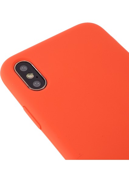 iPhone Xs 5.8 Inç Için Iyi Koruma Çizilmez Kenar Sarılı Sıvı Silikon Kılıf Yumuşak Akıllı Telefon Kılıfı Kabuk-Mercan (Yurt Dışından) fırsatları