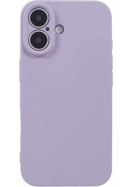 iPhone 16 Plus Kılıf Yumuşak Elyaf Astar Tpu Telefon Kılıfı Kamera Lens Koruması-Mor (Yurt Dışından) modelleri