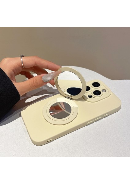 iPhone 16 Pro Max Kılıfı Düz ​​kenar Koruma Tpu+Pc Telefon Kılıfı Aynalı Ayaklı-Siyah (Yurt Dışından) fiyatları