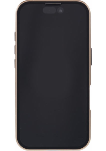 iPhone 16 Anti-Casus Kılıf Manyetik Metal Çerçeve + Çift Taraflı Temperli Cam Telefon Kılıfı - Altın (Yurt Dışından) modelleri