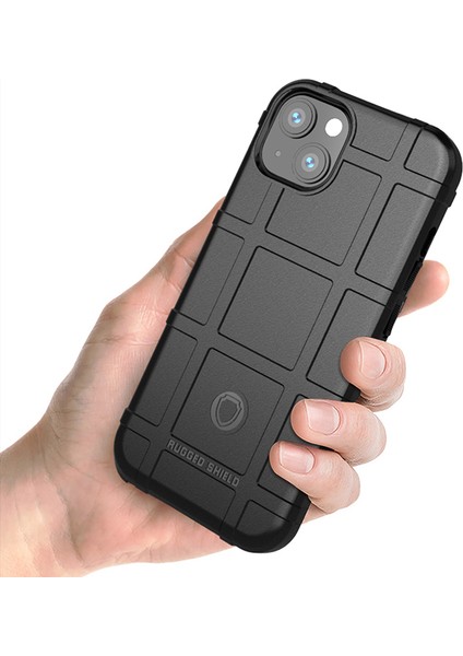 Darbeye Dayanıklı Çizilmeye Dayanıklı Sağlam Kare Izgara Doku Hafif Yumuşak Tpu Telefon Kılıfı iPhone 13 6.1 Inç-Yeşil (Yurt Dışından) modelleri