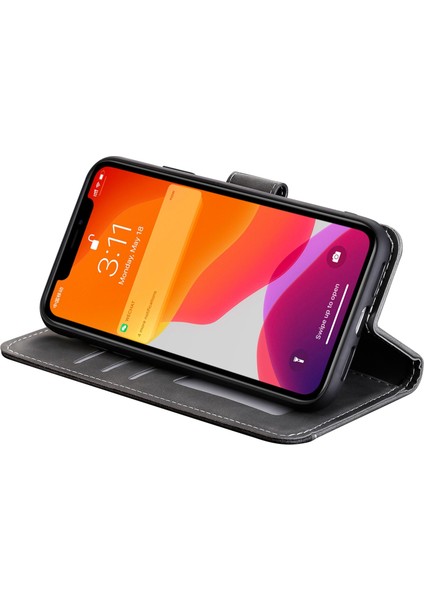 iPhone 14 Pro Max 6.7 Inç Stand Fonksiyonu Ekleme Dikiş Cilt Dokunma Telefon Kılıfı Pu Deri + Tpu Kılıf-Gri (Yurt Dışından) modelleri