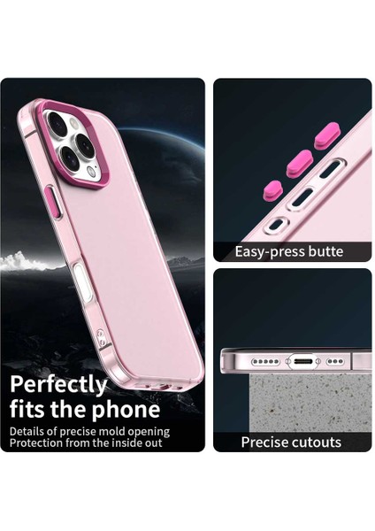 iPhone 16 Pro Max Kılıf Pc+Tpu+Pet Mat Düşmeye Karşı Dayanıklı Telefon Arka Kapağı-Kırmızı (Yurt Dışından) modelleri