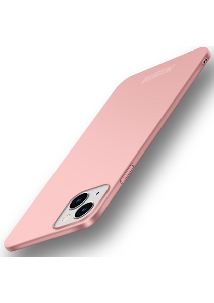 Pınwuyo Pc Serisi iPhone 14 Mat Kaymaz Kılıf Sert Pc Telefon Kılıfı Manyetik Halka Tutucu Ile-Gül Altını (Yurt Dışından)
