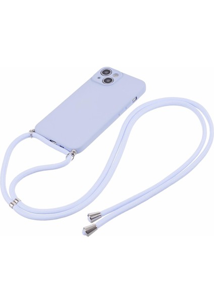 iPhone 15 Tpu Telefon Kılıfı Fiber Astarlı Ka Kaplama Uzun Askılı-Açık Mor (Yurt Dışından) fiyatları