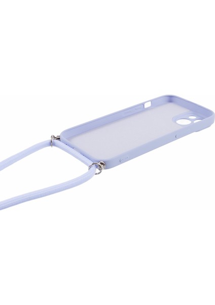 iPhone 15 Tpu Telefon Kılıfı Fiber Astarlı Ka Kaplama Uzun Askılı-Açık Mor (Yurt Dışından) fırsatları