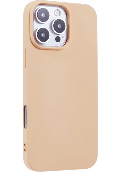 iPhone 16 Pro Kılıf Yumuşak Tpu Fiber Astar Koruyucu Telefon Kılıfı-Pembe (Yurt Dışından)