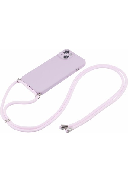 iPhone 15 Tpu Telefon Kılıfı Fiber Astarlı Ka Kaplama Uzun Askılı-Mor (Yurt Dışından) fiyatları