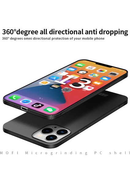 Mofı Shield Ince Buzlu Kaplama Yüzey Sert Plastik Cep Telefonu Arka Kılıf Koruyucu iPhone 13 Pro Max 6.7 Inç-Siyah (Yurt Dışından) indirimleri
