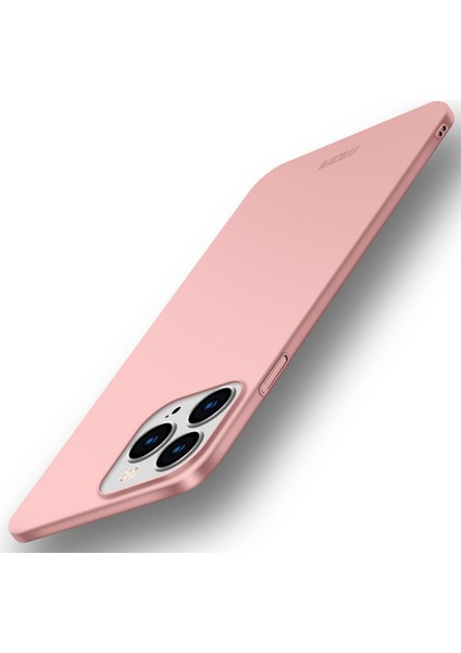 Mofı Shield Ince Buzlu Kaplama Yüzey Sert Plastik Cep Telefonu Arka Kılıf Koruyucu iPhone 13 Pro Max 6.7 Inç-Gül Altını (Yurt Dışından)