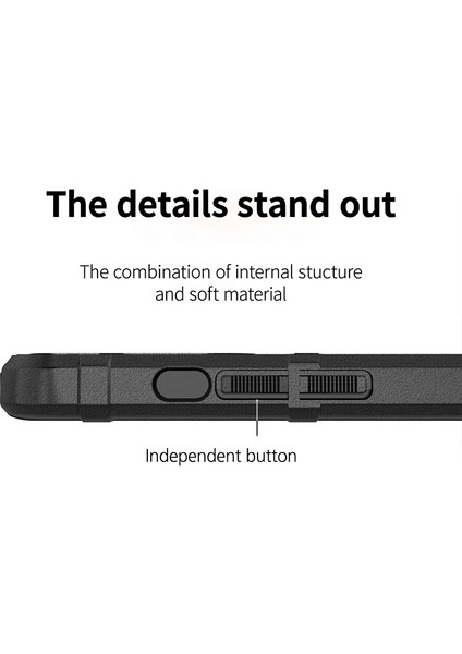 Darbeye Dayanıklı Çizilmeye Dayanıklı Sağlam Kare Izgara Doku Hafif Yumuşak Tpu Telefon Kılıfı iPhone 13 6.1 Inç-Siyah (Yurt Dışından) indirimleri