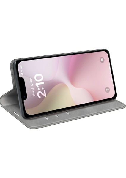 iPhone 16E Kılıf Cilt Dokunmatik Deri Cüzdan Telefon Kılıfı-Gri (Yurt Dışından) modelleri