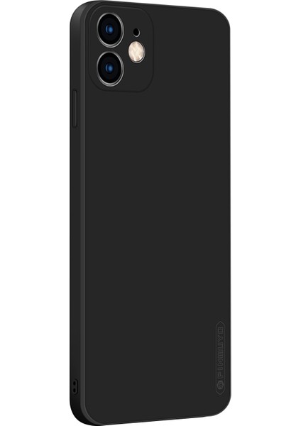 Pınwuyo Yumuşak Silikon Koruyucu Cep Telefonu Arka Kılıfı iPhone 12-Siyah (Yurt Dışından)