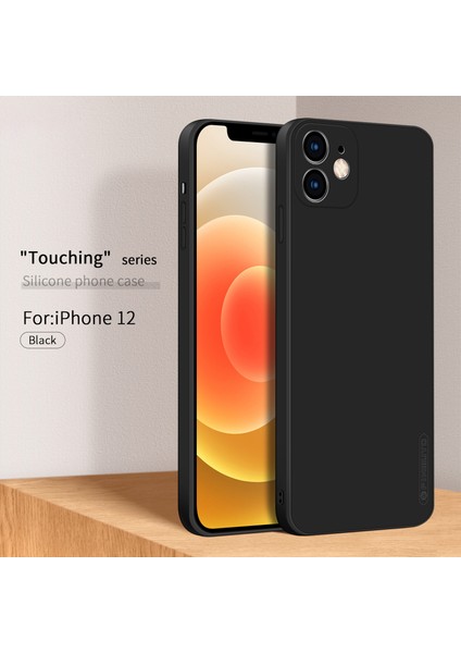 Pınwuyo Yumuşak Silikon Koruyucu Cep Telefonu Arka Kılıfı iPhone 12-Siyah (Yurt Dışından) modelleri