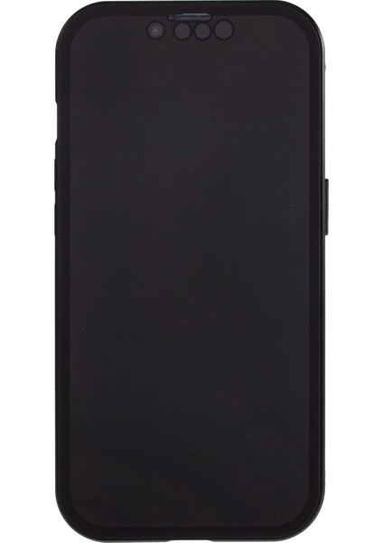 iPhone 14 Anti-Casus Telefon Kılıfı Metal Çerçeve + Çift Taraflı Temperli Cam Manyetik Tam Koruma Kılıfı - Siyah (Yurt Dışından) fırsatları