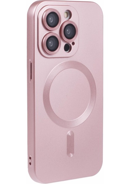 iPhone 15 Pro Tpu Kılıf Lens Filmli Magsafe Ka Telefon Kılıfı ile Uyumlu-Pembe (Yurt Dışından) modelleri
