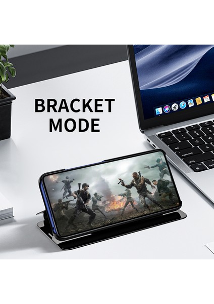 iPhone 16E Kılıf Görünüm Penceresi Standı Deri Kapaklı Telefon Kılıfı-Gökyüzü Mavisi (Yurt Dışından) modelleri