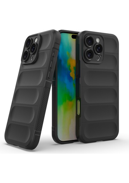 iPhone 16 Pro Kılıfı Düşmeye Karşı Tpu Telefon Kılıfı Hassas Lens Koruması-Siyah (Yurt Dışından) fiyatları