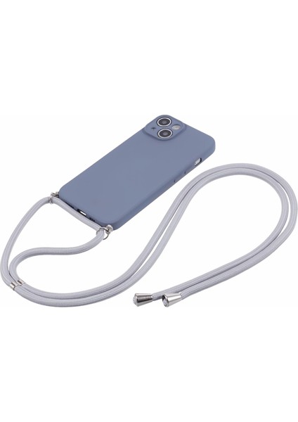 iPhone 15 Tpu Telefon Kılıfı Fiber Astarlı Ka Kaplama Uzun Askılı-Lavanta Gri (Yurt Dışından) fiyatları