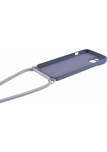 iPhone 15 Tpu Telefon Kılıfı Fiber Astarlı Ka Kaplama Uzun Askılı-Lavanta Gri (Yurt Dışından) fırsatları