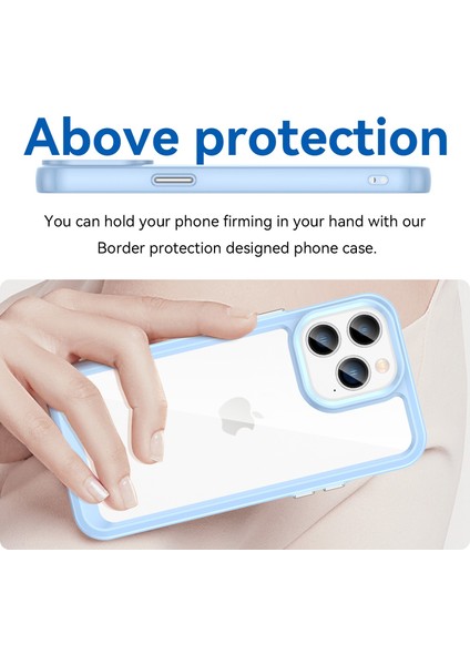 iPhone 14 Pro Max 6.7 Inç Tpu+Akrilik Cep Telefonu Koruyucu Kılıf Düşmeye Karşı Dayanıklı Çizilmeye Karşı Dayanıklı Arka Kapak-Mavi (Yurt Dışından) indirimleri
