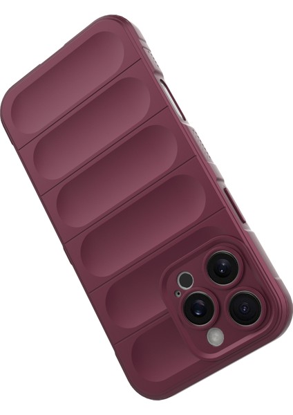 iPhone 16 Pro Kılıfı Için Düşmeye Karşı Tpu Telefon Kılıfı Hassas Lens Koruması-Şarap Kırmızısı (Yurt Dışından) fırsatları