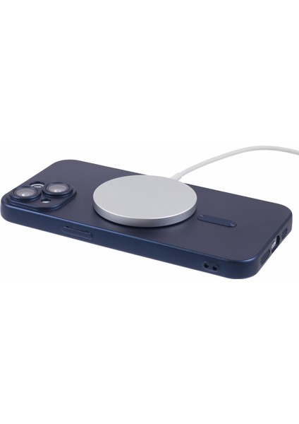 iPhone 15 Plus Koruyucu Kılıf Lens Filmi ile Uyumlu Magsafe Ka Tpu Telefon Kılıfı-Koyu Mavi (Yurt Dışından) fırsatları