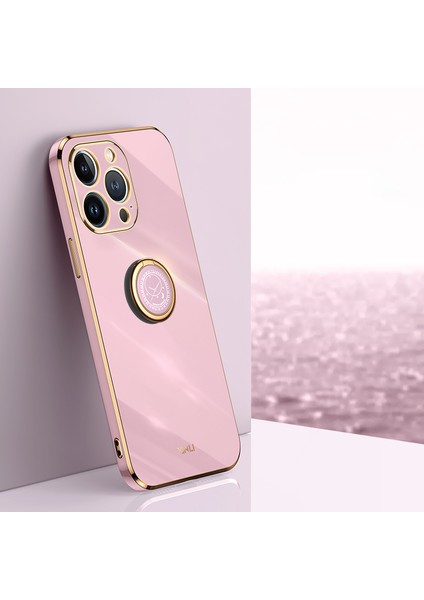 Xınlı iPhone 16 Pro Kılıf Halkalı Kickstand Elektrokaplama Tpu Telefon Kılıfı-Mor (Yurt Dışından) indirimleri