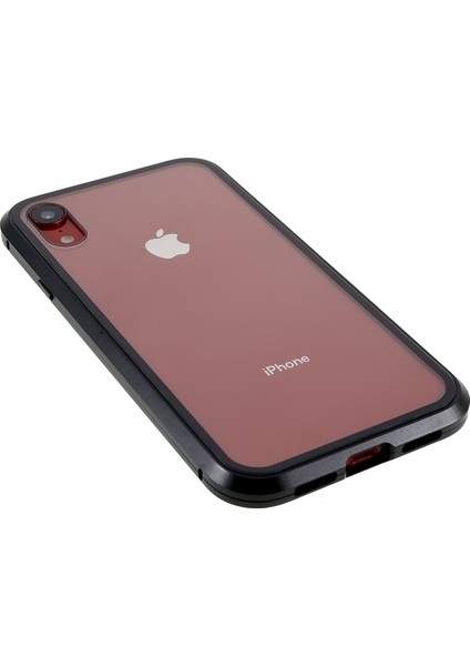iPhone Xr 6.1 Inç Gizlilik Manyetik Kılıf Gözetleme Önleyici Çift Taraflı Temperli Cam + Metal Tampon Çerçeve Tam Koruyucu Telefon Kılıfı-Siyah (Yurt Dışından) fırsatları