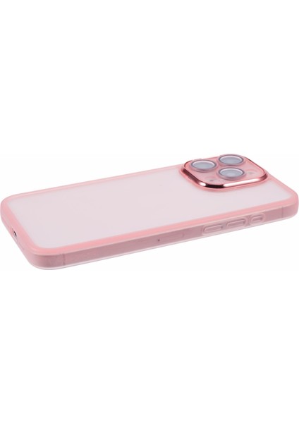 Dksm Serisi iPhone 15 Pro Max Kılıf Elektrokaplama Kamera Çerçevesi Tpu Telefon Kılıfı-Şeffaf Pembe (Yurt Dışından) fırsatları