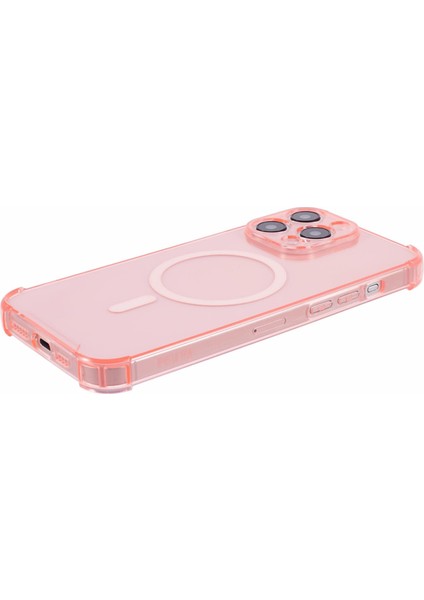 iPhone 15 Pro Max Tpu Kılıf Güçlendirilmiş Köşe Telefon Kılıfı Magsafe-Pembe ile Uyumlu (Yurt Dışından) indirimleri