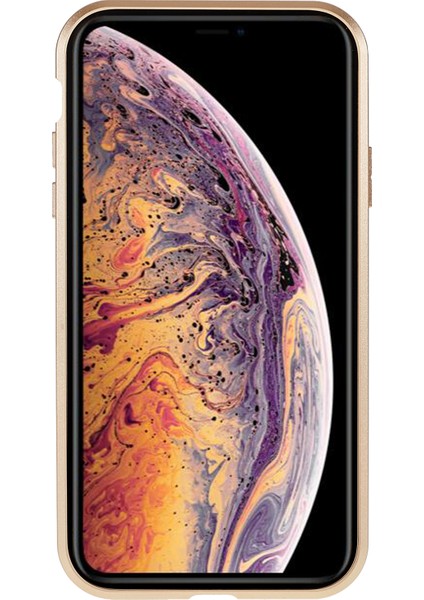 iPhone Xr 6.1 Inç Gizlilik Manyetik Kılıf Gözetleme Önleyici Çift Taraflı Temperli Cam + Metal Tampon Çerçeve Tam Koruyucu Telefon Kılıfı-Altın (Yurt Dışından) modelleri