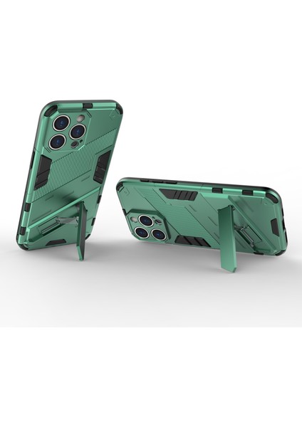 iPhone 16 Pro Max Kılıf Pc+Tpu Darbeye Dayanıklı Telefon Kılıfı Kickstand Ile-Yeşil (Yurt Dışından) modelleri