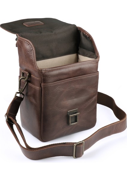 MG1329 Hakiki Deri Kamera Çantası | Hakiki Deri Dikey Kamera Çantası | Gerçek Deri | SLR/DSL Kamera Çantası