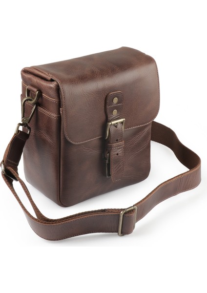 MG1329 Hakiki Deri Kamera Çantası | Hakiki Deri Dikey Kamera Çantası | Gerçek Deri | SLR/DSL Kamera Çantası