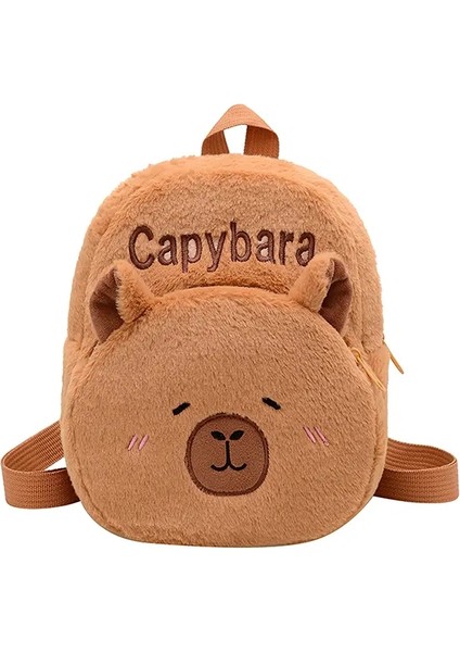 Kawaii Yeni Capya Peluş Kadınlar Için Peluş Sırt Çantası Çok Yönlü Çizgi Film Komik Capibala Çanta Büyük Kapasiteli Çanta Çocuk Hediyesi: LHTOY4616-A6 (Yurt Dışından)