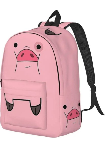 Sevimli Pet Domuz Waddles Karikatür Backpack Schoolbag Öğrenci Bookbag Gençler Gündüz Pack Pocket Color: Küçük 40X30X14CM (Yurt Dışından)