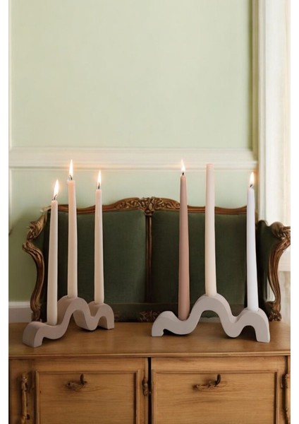 Dekoratif Mumluk Set Şamdan El Yapımı Model 13 indirimleri