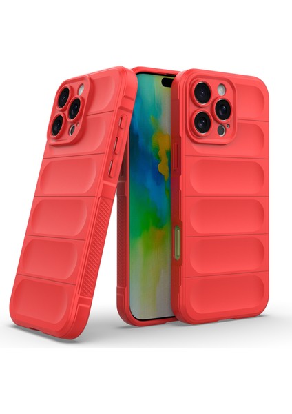 iPhone 16 Pro Kılıfı Için Düşmeye Karşı Tpu Telefon Kılıfı Hassas Lens Koruması-Kırmızı (Yurt Dışından) fiyatları