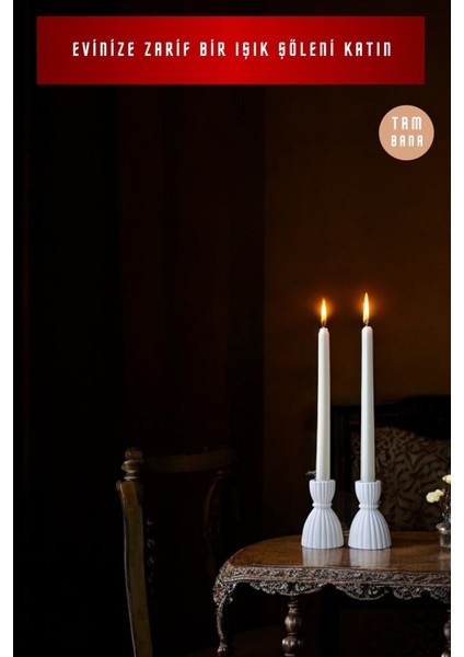 Dekoratif Mumluk Set Şamdan El Yapımı Model 47 indirimleri