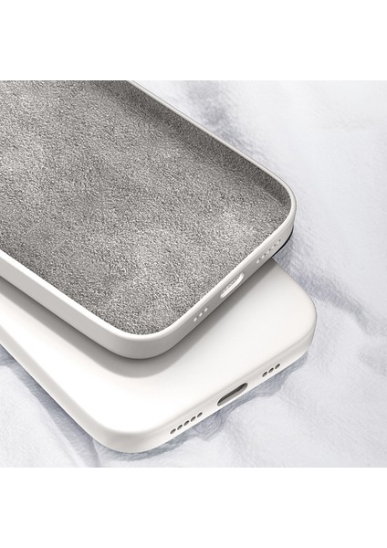 iPhone 13 Pro 6.1 Inç Mikrofiber Astarlı Ka Tpu Arka Kılıf Düz Kenar Darbeye Dayanıklı Telefon Kılıfı-Gri Mavi (Yurt Dışından) fiyatları