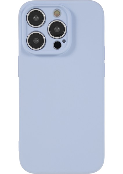 iPhone 15 Pro Için Kalaştırılmış Şeker Rengi Kabuk Yumuşak Tpu+Fiber Astarlı Telefon Kılıfı Telefon Kapağı-Açık Mor (Yurt Dışından) modelleri