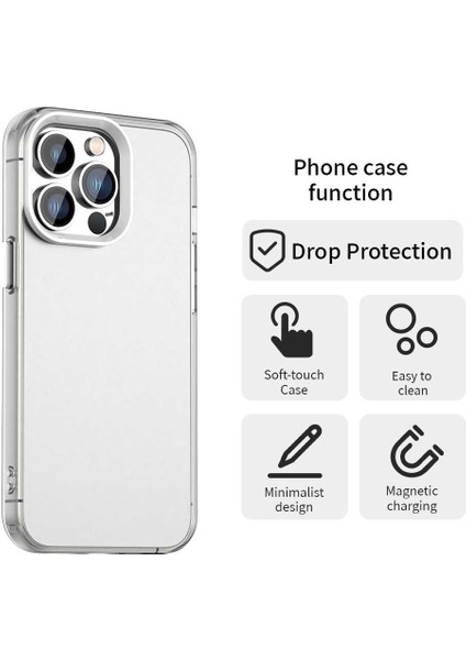 iPhone 15 Pro Kılıf Pc+Tpu+Pet Mat Düşmeye Karşı Telefon Arka Kapağı-Beyaz (Yurt Dışından) fiyatları